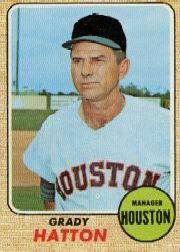 1968 Topps Baseball Cards      392     Grady Hatton MG